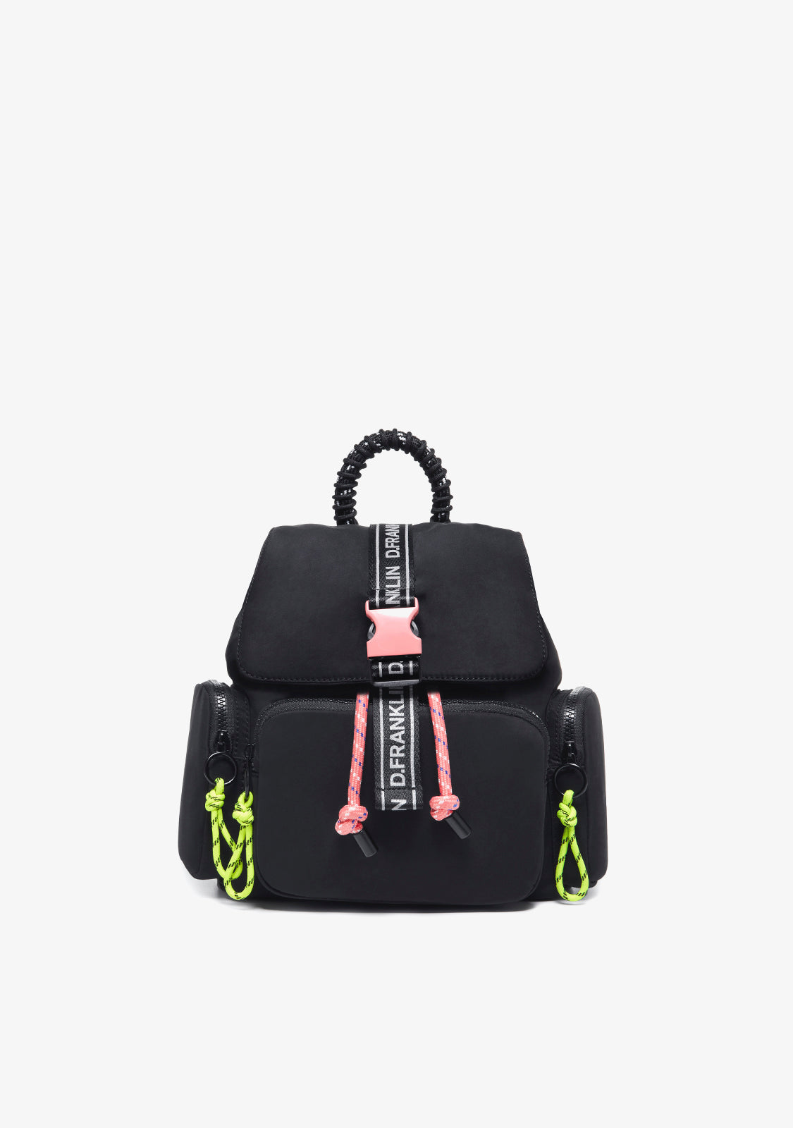 Black flap backpack hotsell