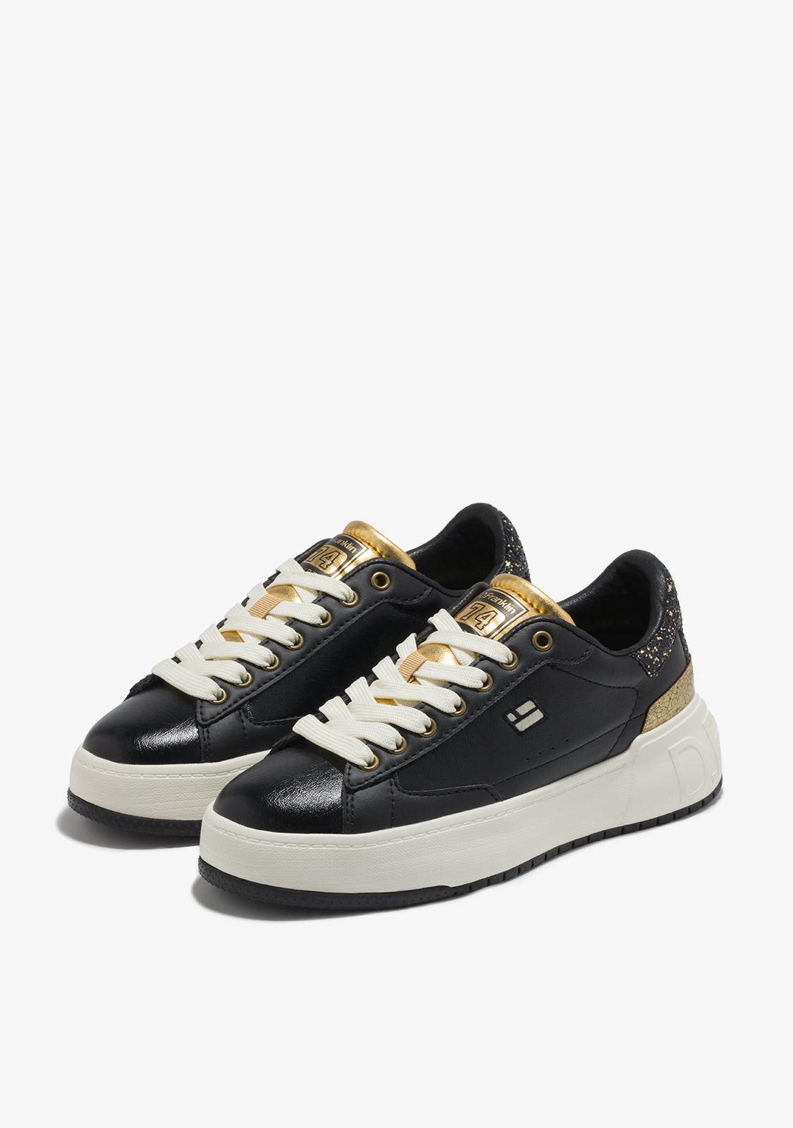 D FRANKLIN ZAPATOS / SNEAKERS / TENNIS Court '74 Black / Gold