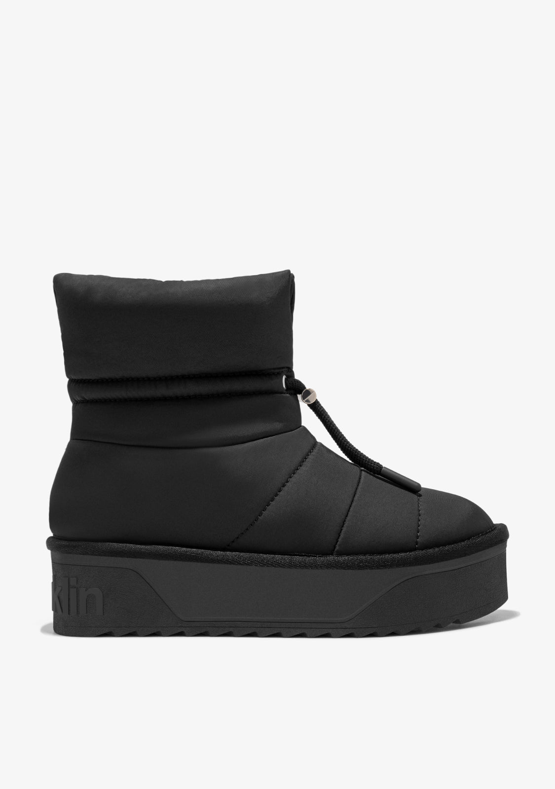 Black low platform boots best sale