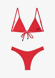 Kai Top + Ava Bottom Chili Red Bikini