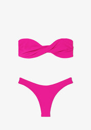 Harper Top + Ava Bottom Hot Pink Bikini