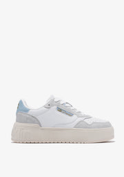 Low Court Basic White / Blue