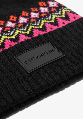 Nordic TRK Fair Isle Beanie Charcoal