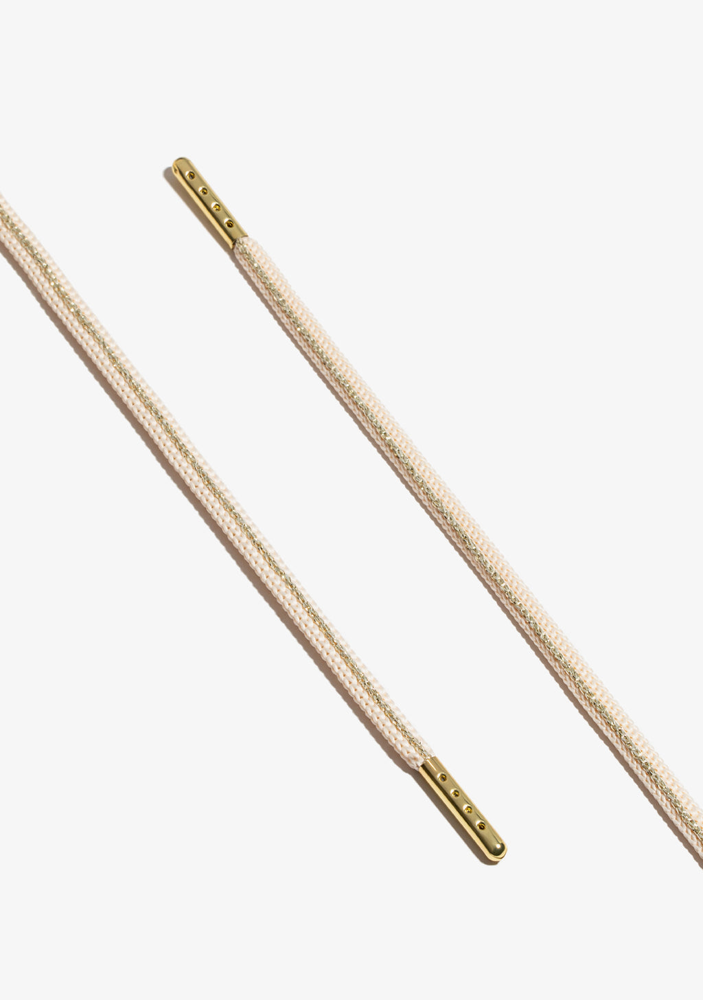Yellow Gold Metal Tip Shoelaces