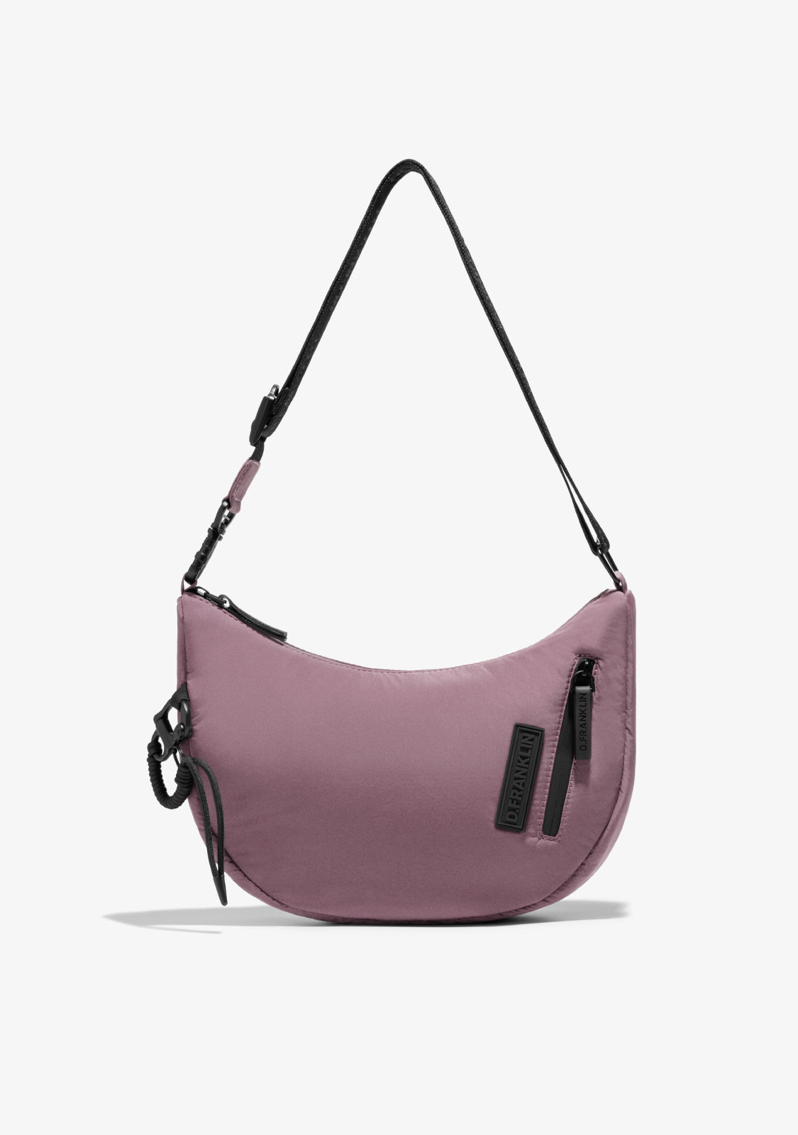 Round Nylon Crossbody Bag Pink