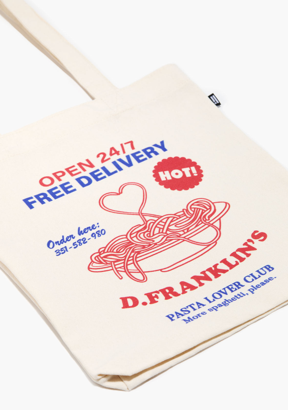 Pasta Lover Tote Bag Natural - Limited Edition