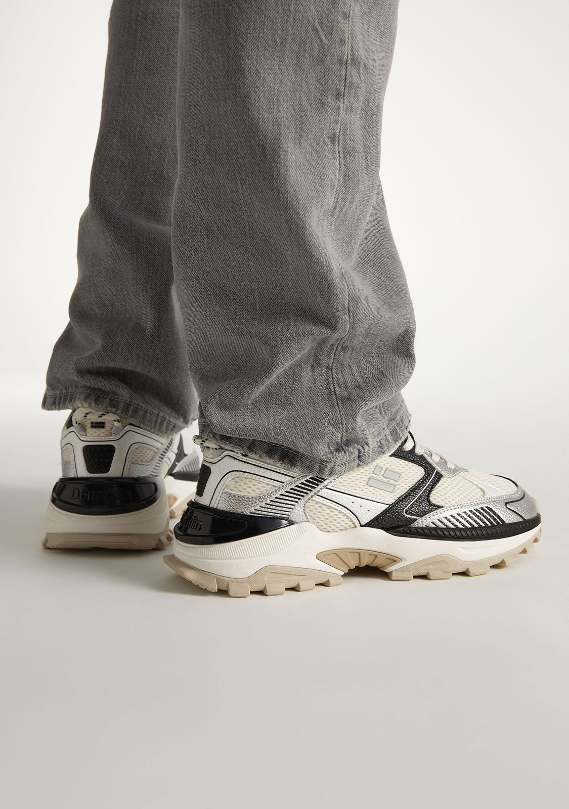 D FRANKLIN ZAPATOS / SNEAKERS / TENNIS 347 Track Flame Silver / Black