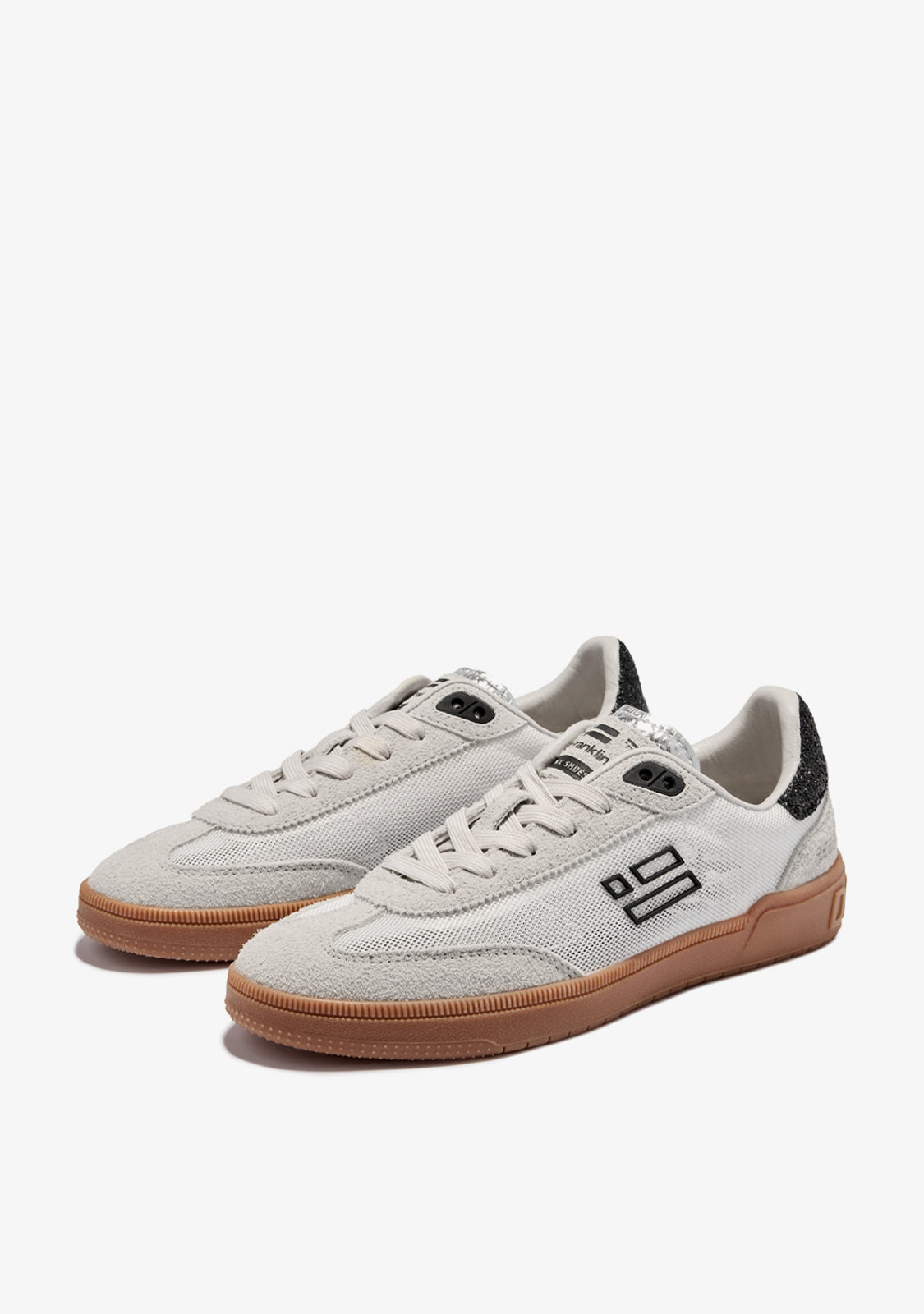 Rebel Mesh White / Black Glitter