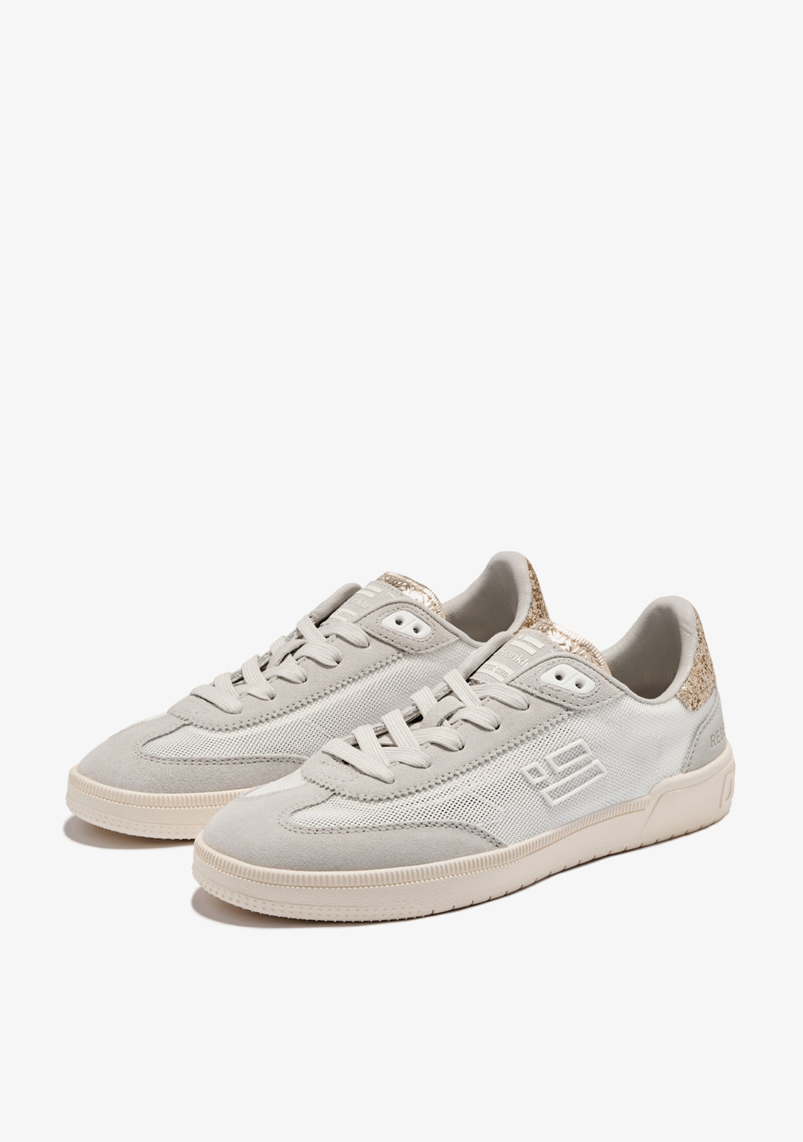 Rebel Mesh White / Gold Glitter