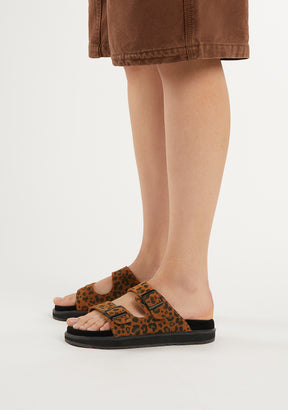 Nordic Sandal Buckle Leopard