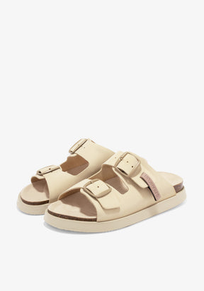 Vibe Sandals Buckle Beige