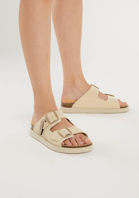 Vibe Sandals Buckle Beige