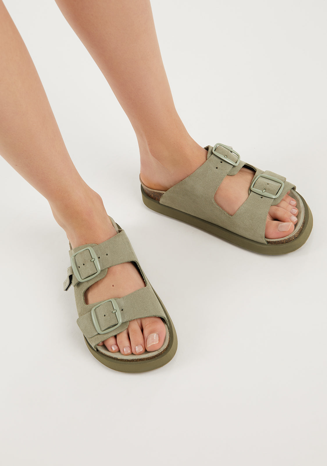 Vibe Sandals Buckle Khaki