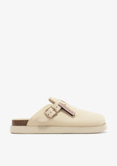 Vibe Clog Buckle Beige