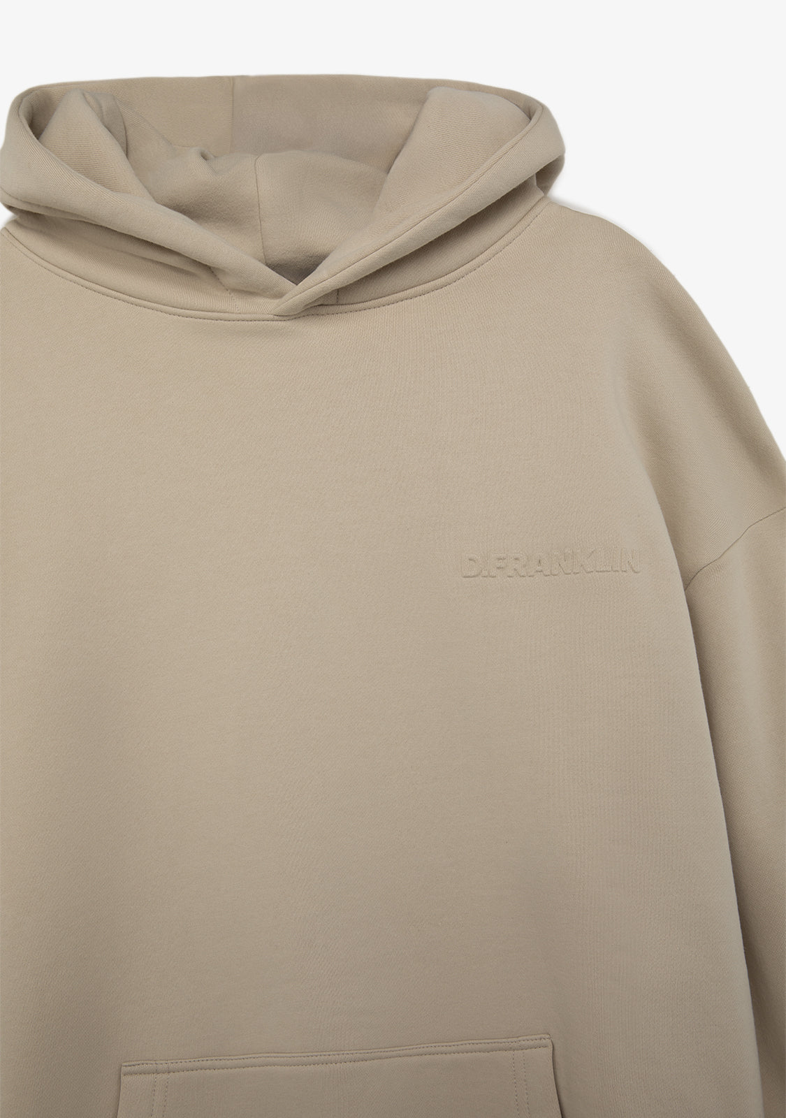 Clean-Cut Oversize Hoodie Off-White
