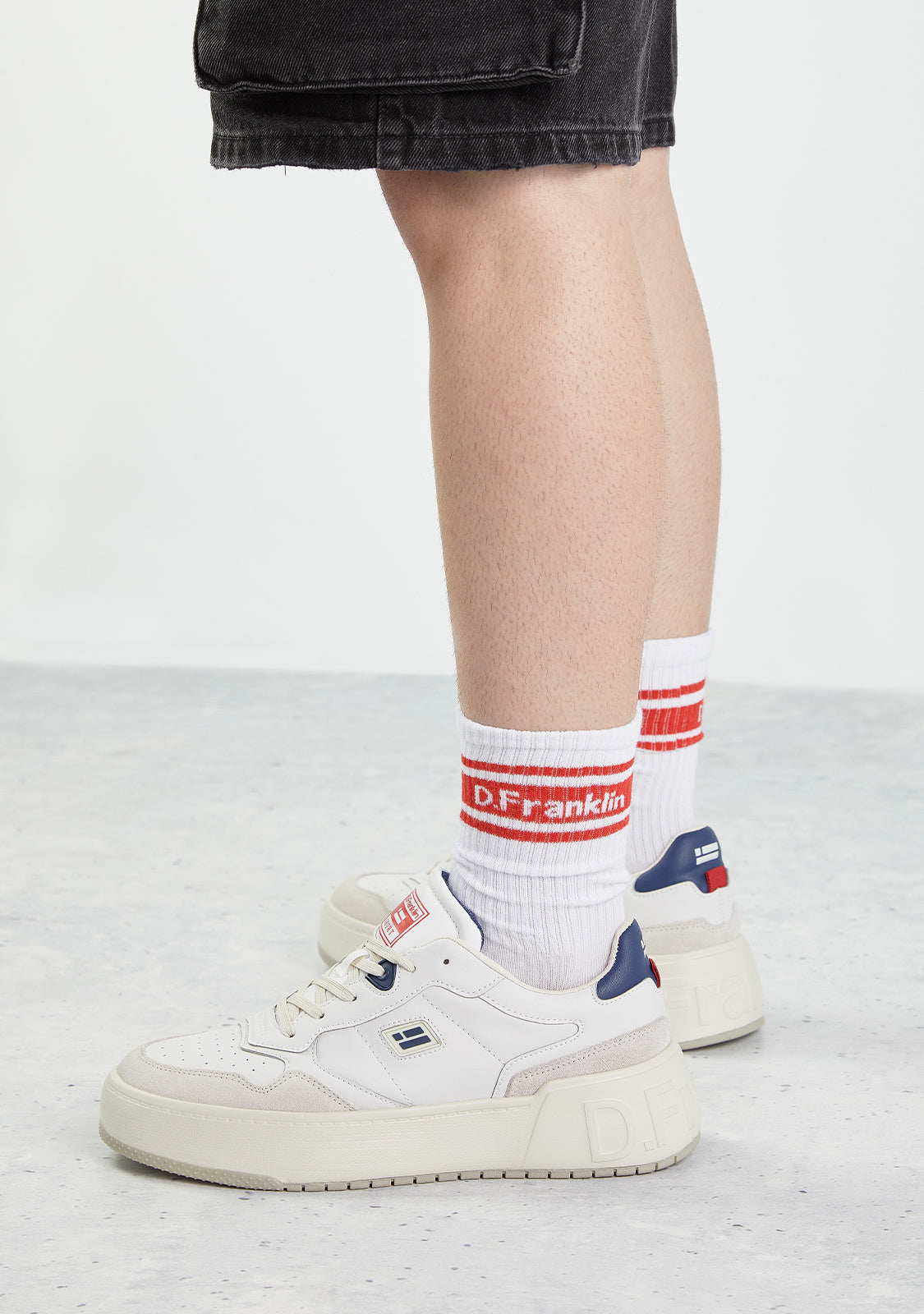 DF 3 Stripes Socks White