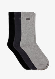 Flag Socks 3 Pack Dark