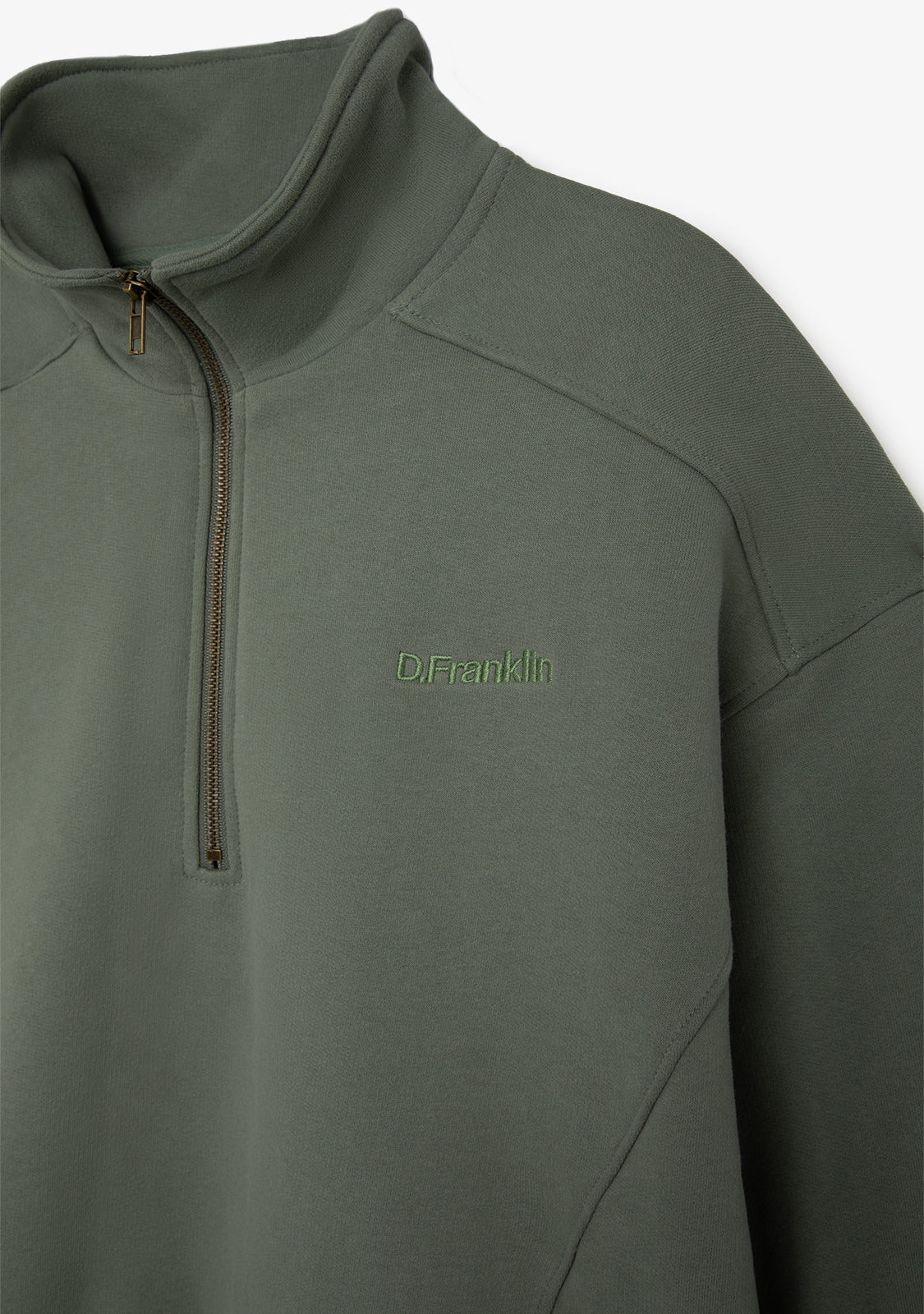 Half-Zip Sweatshirt Sage Green