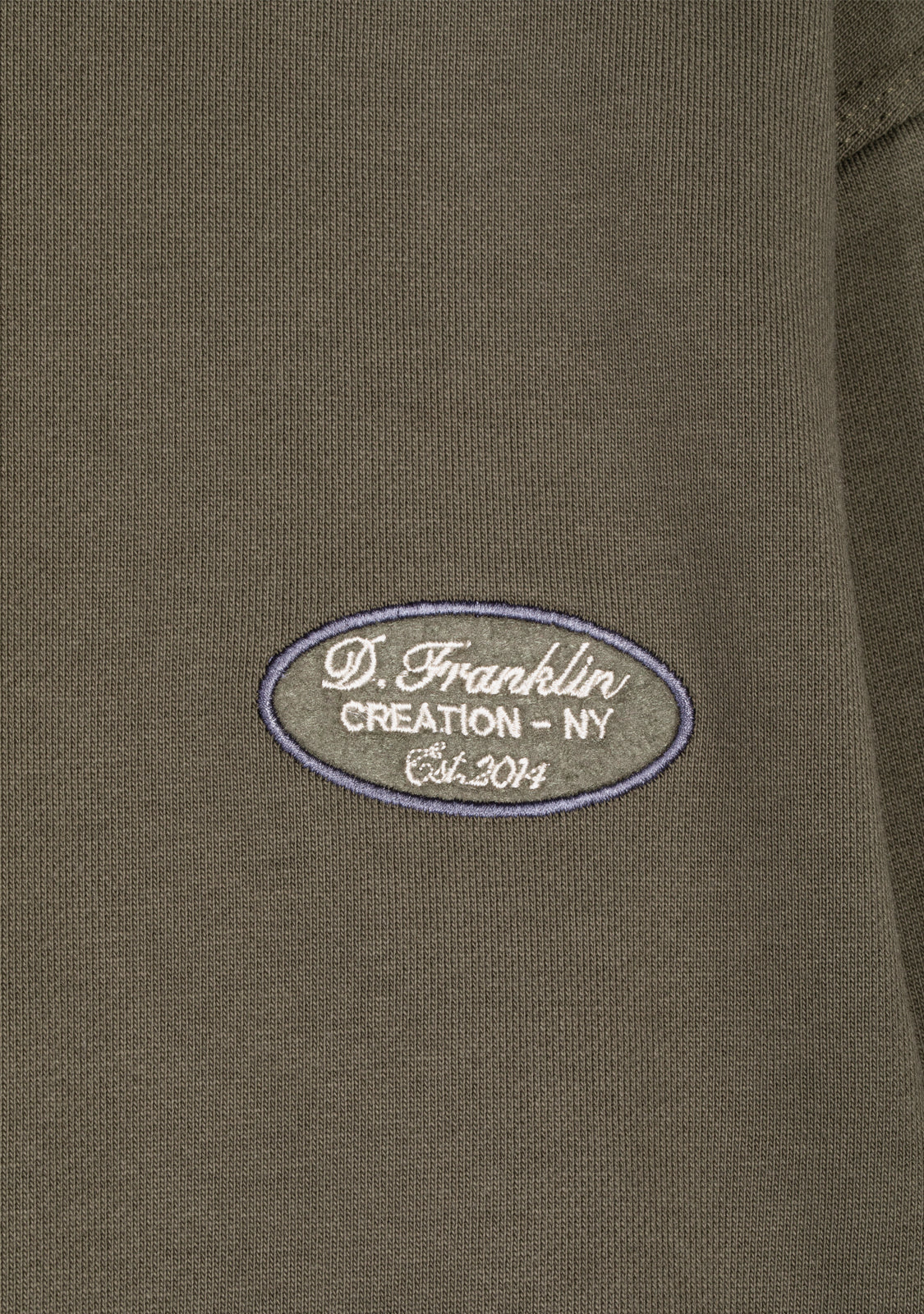 Contrast Collar Taupe Polo Sweatshirt