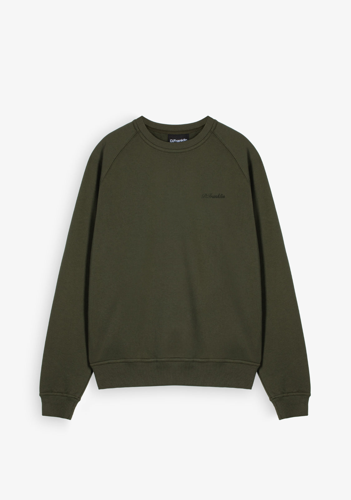 Crew Neck Army Green Sweatshirt