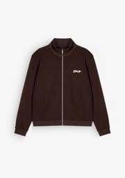 Zip-Up`Brown Sweatshirt