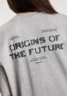 Origins T-Shirt Grey Melange / Anthracite