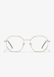 Classic Hexagon Blue Block Carey / Gold