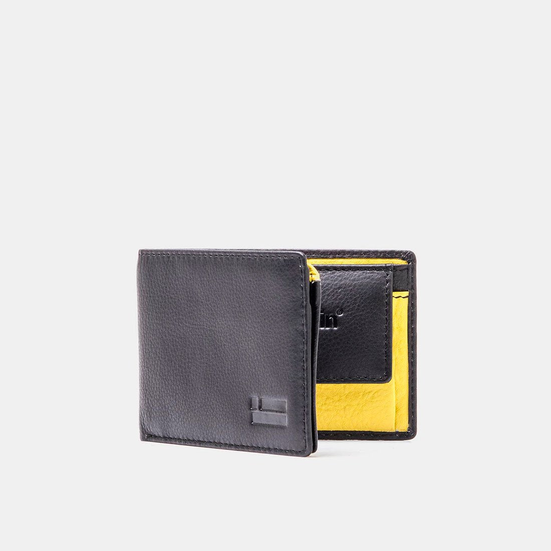 Black / Yellow Leather Wallet