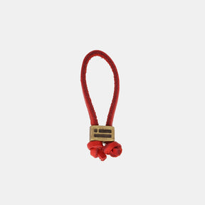Keychain Magnum Leather Red/Gold