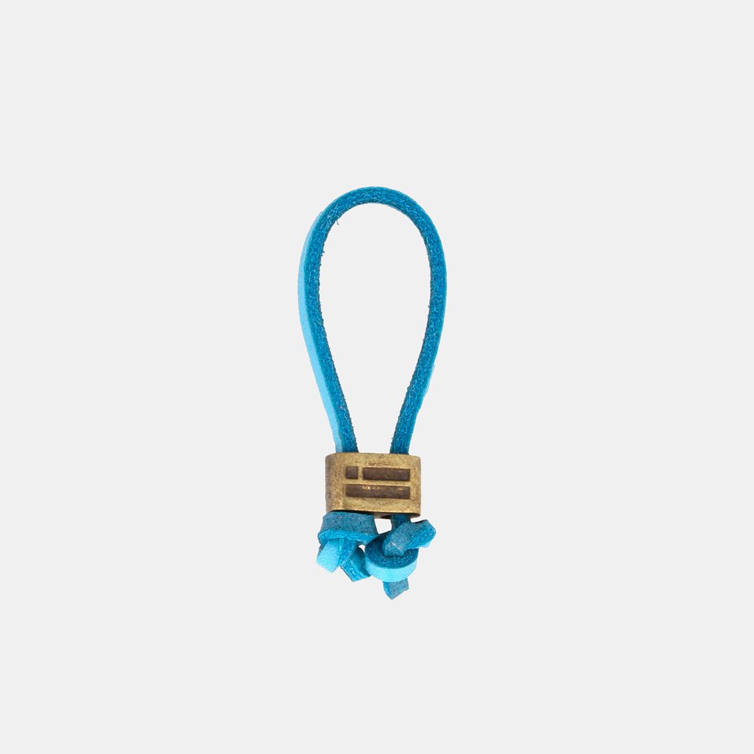Keychain Magnum Leather Sky Blue/Gold
