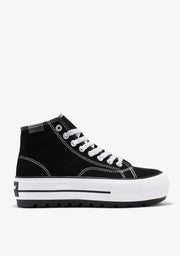 One Way Track Canvas Basic Black
