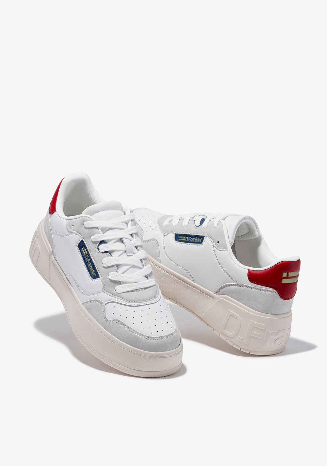 Low Court Basic White / Red / Navy
