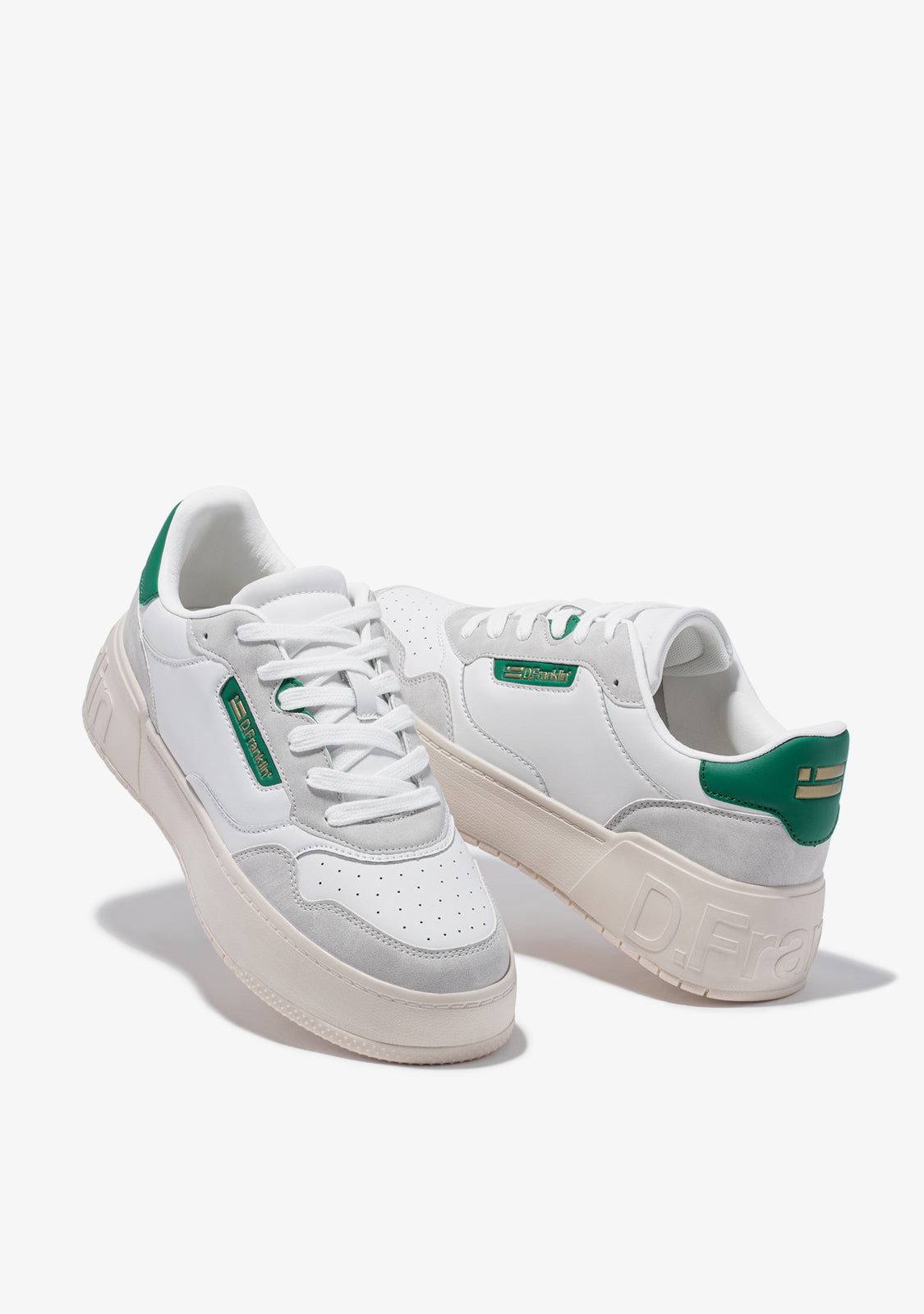 Low Court Basic White / Green